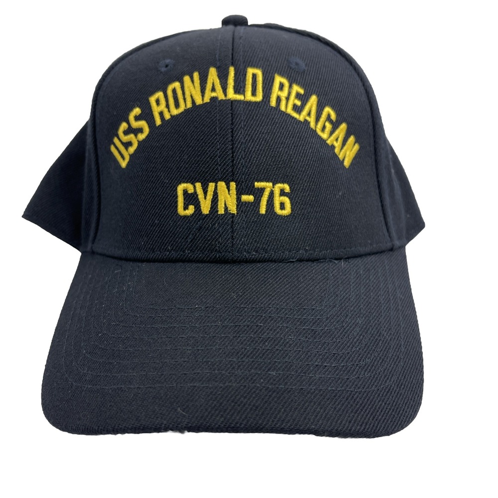 USS Ronald Reagan CVN - 76 Ball Cap Hat Snap USA
